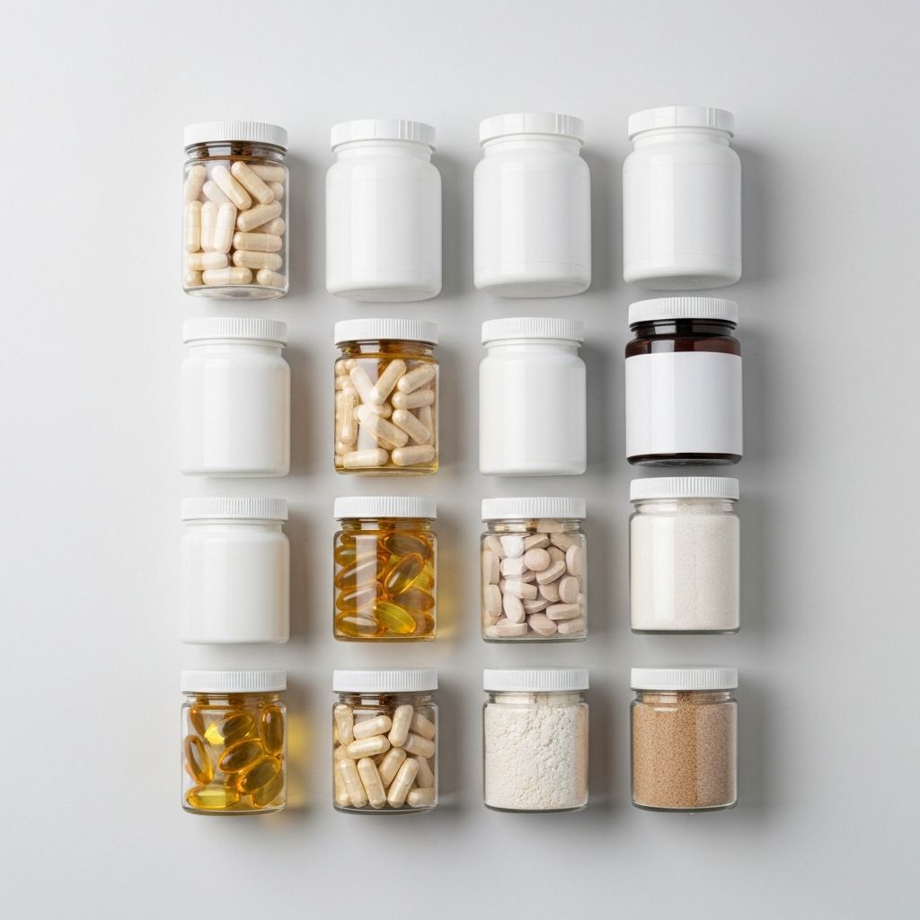 Berbagai format produk suplemen